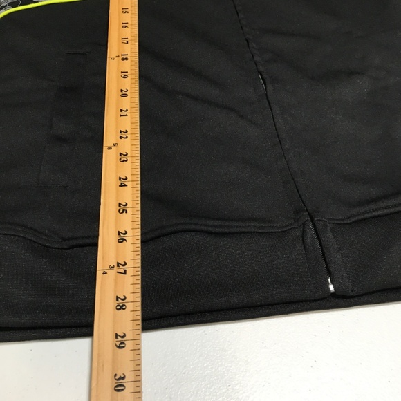 TAP OUT Jacket Full Zip Mens Large Slim Black Stretch Track TapOut Gym Workout - Picture 8 of 11